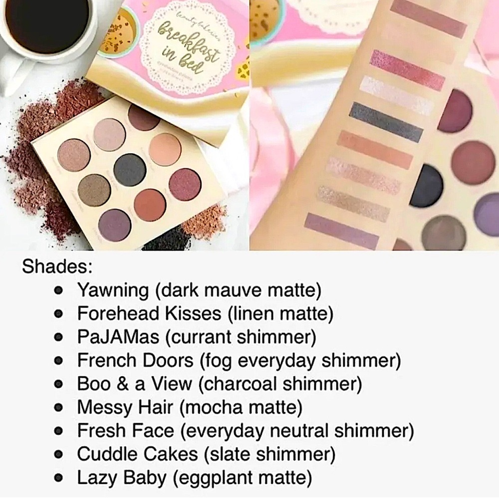 NEW: Beauty Bakerie Breakfast In Bed 9 Shade Eyeshadow Palette! - Picture 4 of 9